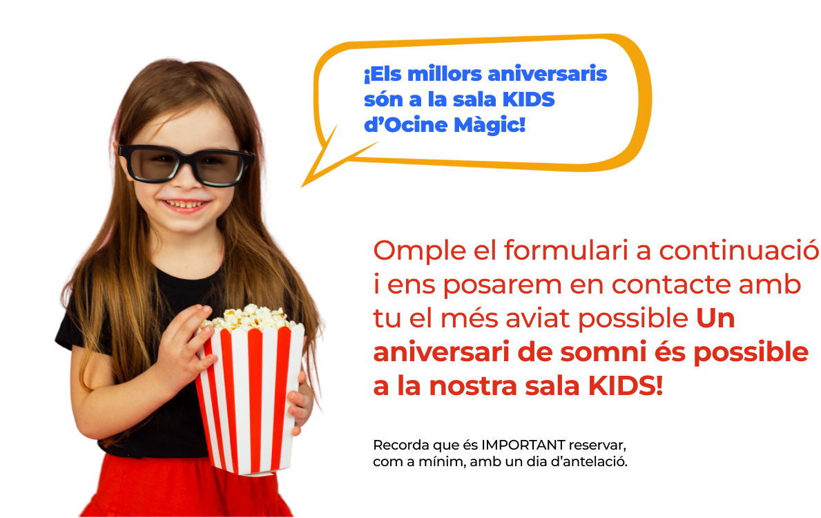 cumple ocine sala kids