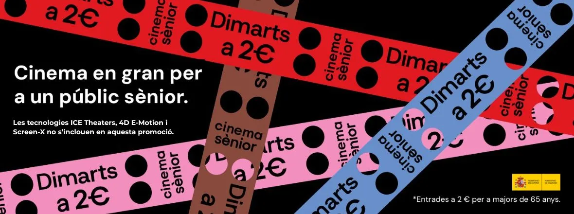 CINESENIOR cine a 2€ per a majors de 35 anys